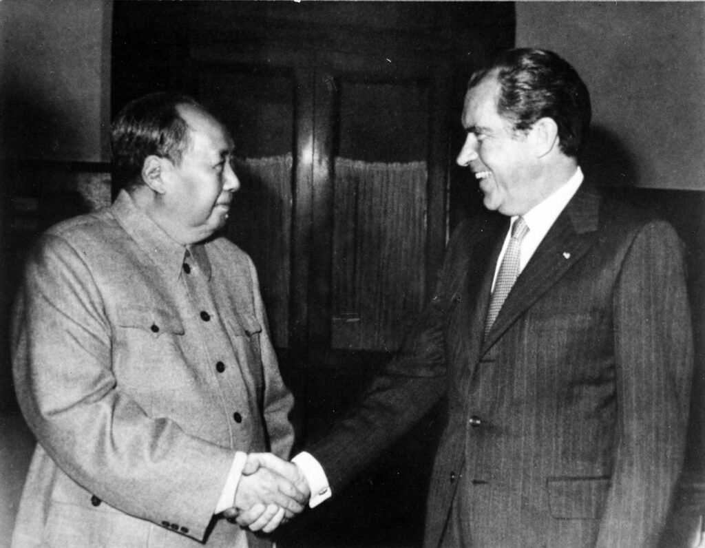 Мао Цзэдун и Ричард Никсон, 21 февраля 1972 г.