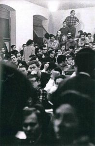 Студенты во время оккупации университета в Тренто (1968)