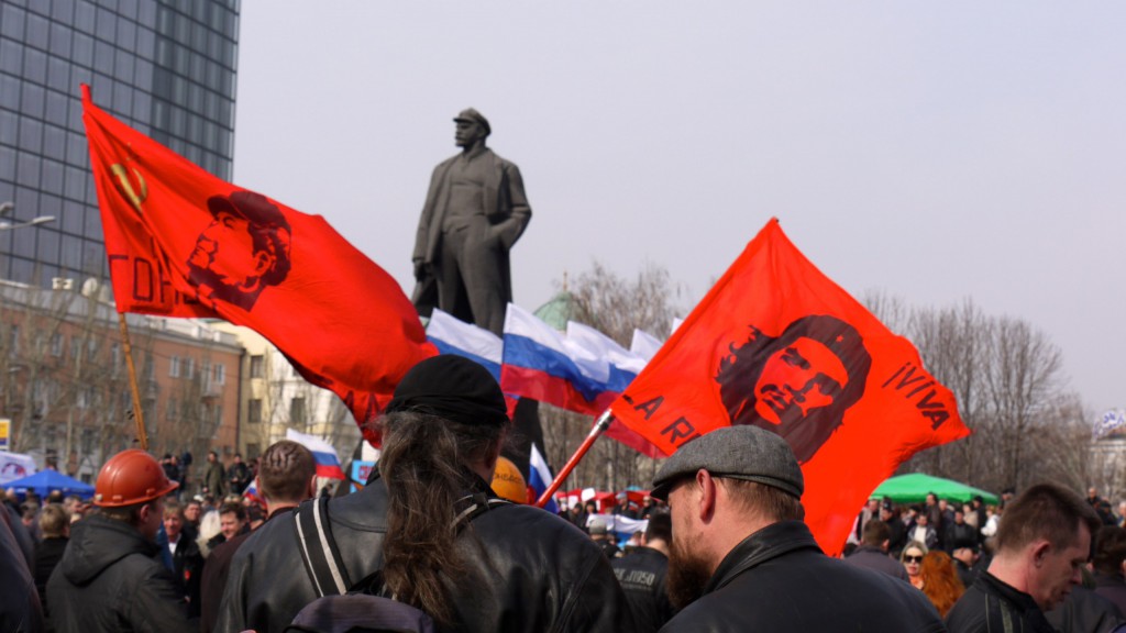 Марксизм-ленинизм востребован на Донбассе: Донецк (17 марта 2014 г.)